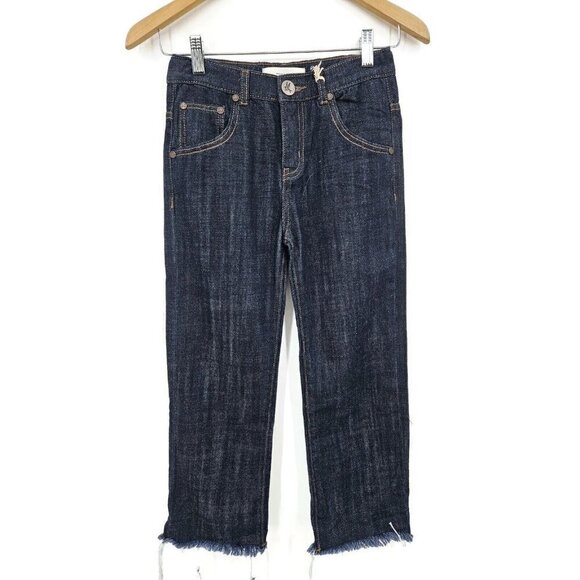 New One Teaspoon Raw Indigo Bandit Jeans Girls 9-10 Organic Relaxed - Picture 2 of 7